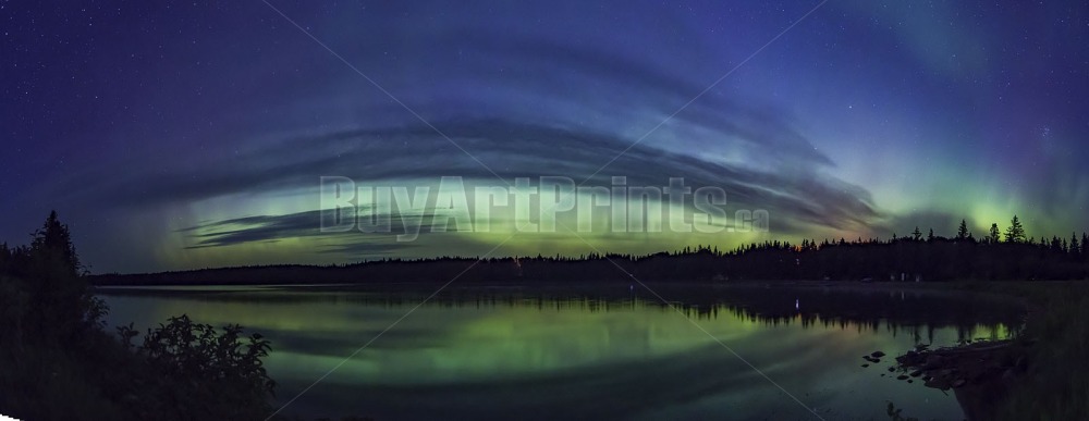 Untitled_Panorama1.jpg Clear Lake aurora borealis,canada,clear lake,green,northern lights,panoramic,rob lovatt,wasagaming,water,